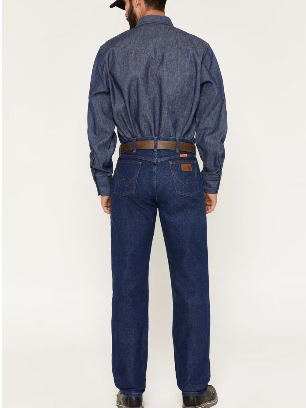 Wrangler FR Men's Straight Fit Dark Blue Jeans